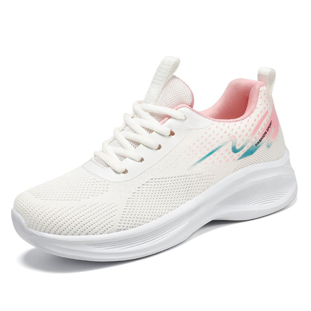 Women's lightweight breathable knitted running sneakers with memory foam insole and cushioning EVA platform sole Mune Fashion