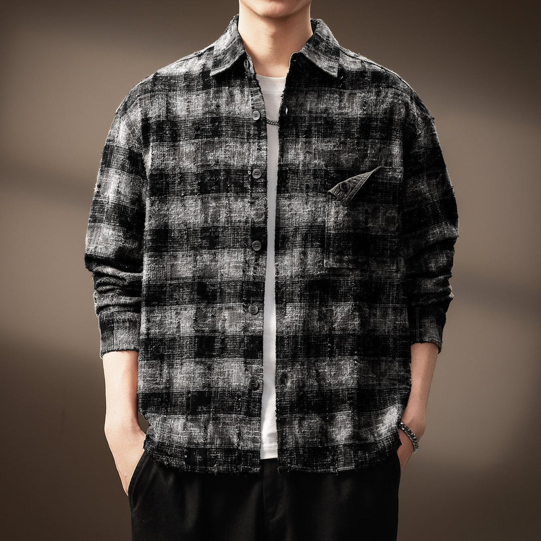 Men's Plaid Flannel Jacket Mune Fashion