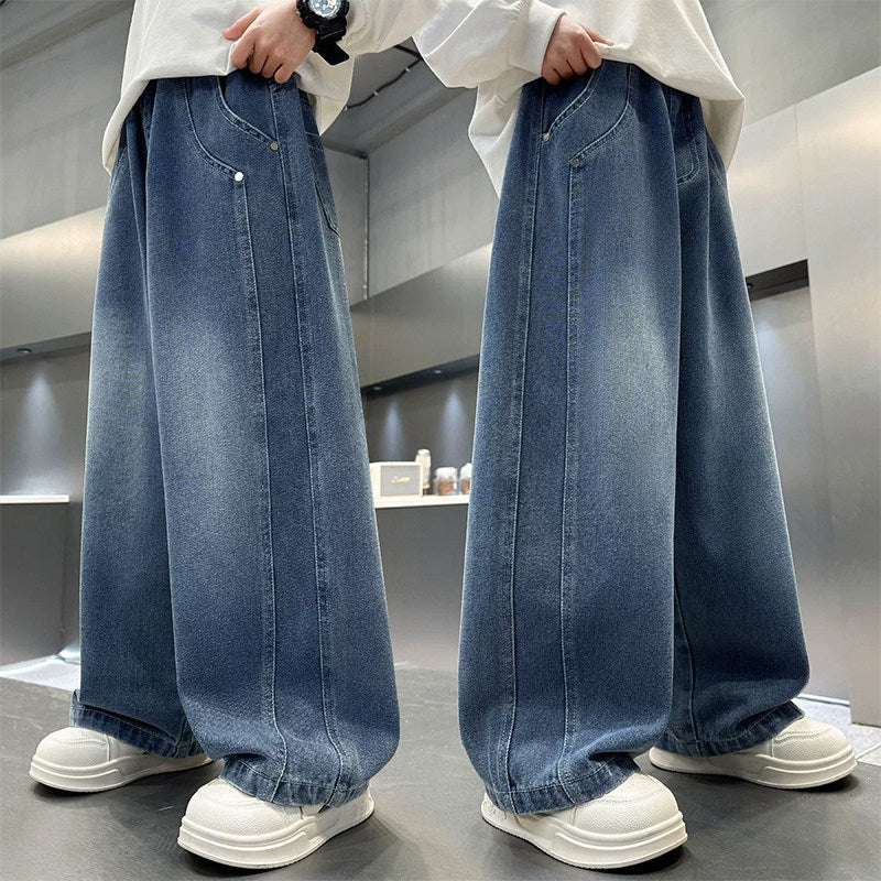 Unisex wide jeans pants with a comfortable cut Mune Fashion