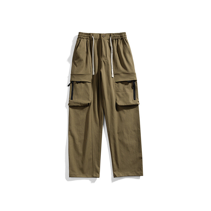 Herren Cargohose im Relaxed-Fit mit elastischem Tunnelzugbund und multifunktionalen Klapp- sowie Reißverschlusstaschen Mune Fashion