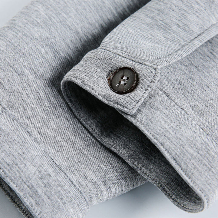 Unisex Boxy-Zip-Sweat jacket with shirt collar, concealed seams, and slit pockets Mune Fashion
