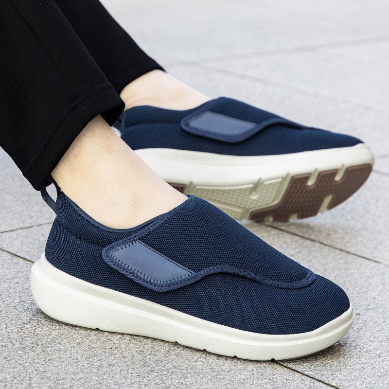 Men's Breathable Slip-On Sneakers with Velcro Closure Mune Fashion