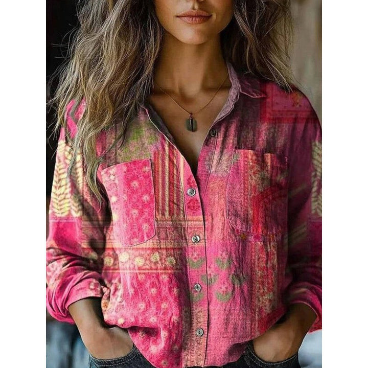 Ladies Stylish Blouse with Paisley Pattern Mune Fashion