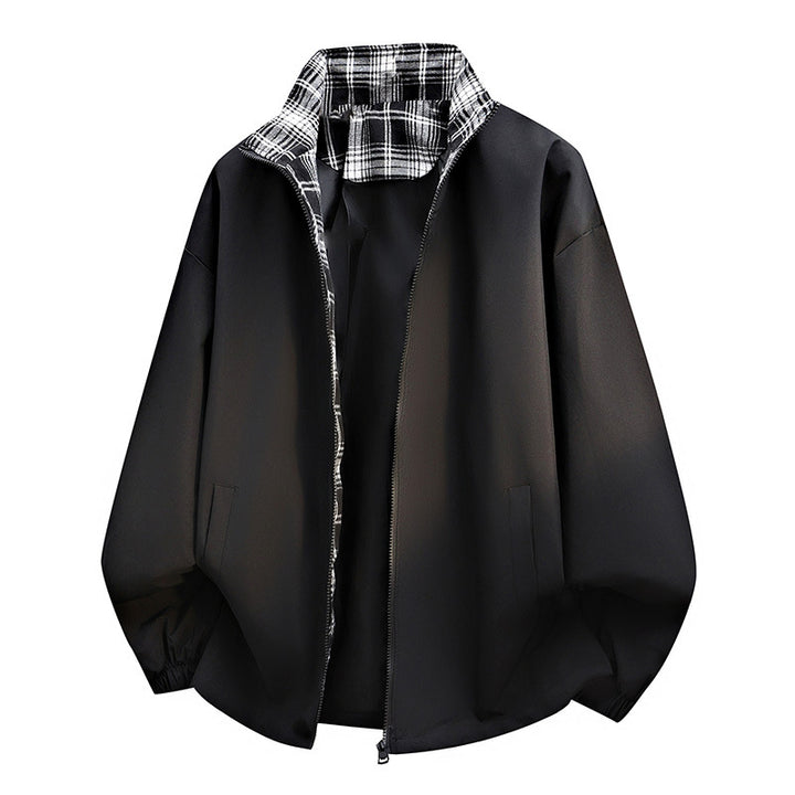 Men's casual jacket with checked lining Mune Fashion