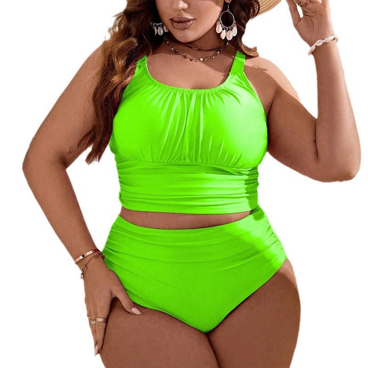 Women Two-Piece Bikini Set with High-Waisted Bottom and Stylish Top Mune Fashion