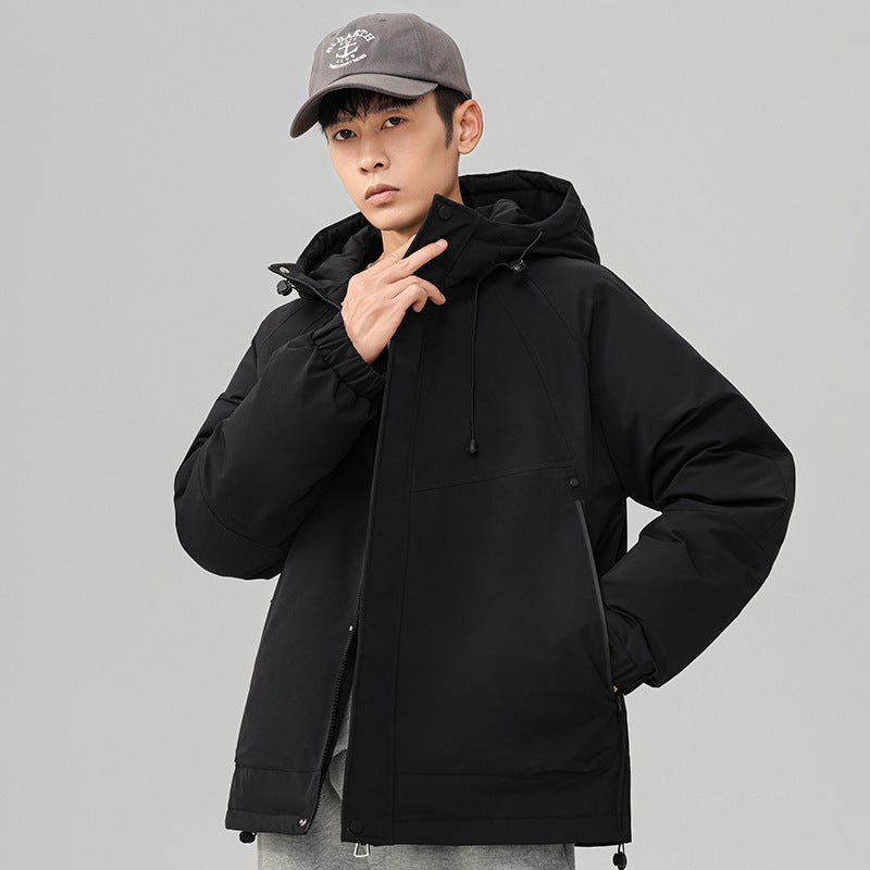 Men's Technical Winter Jacket with Adjustable Hood Collar Mune Fashion