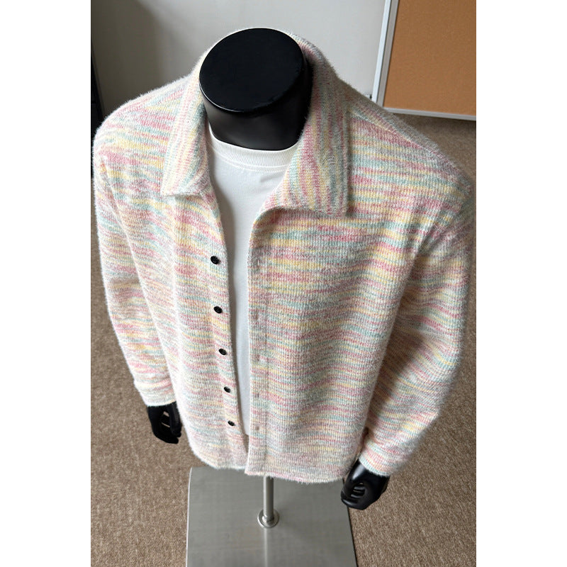 Women's Stylish Cardigan with Colorful Pattern Mune Fashion