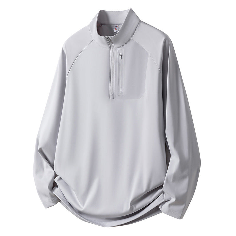 Men's Sport Fleece Pullover with Zipper Mune Fashion