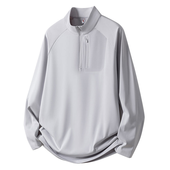 Men's Sport Fleece Pullover with Zipper Mune Fashion