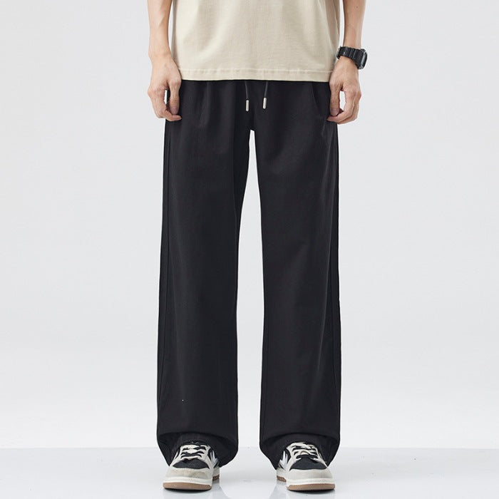 Men Comfortable Wide Cut Relaxed Fit Leisure Pants Mune Fashion