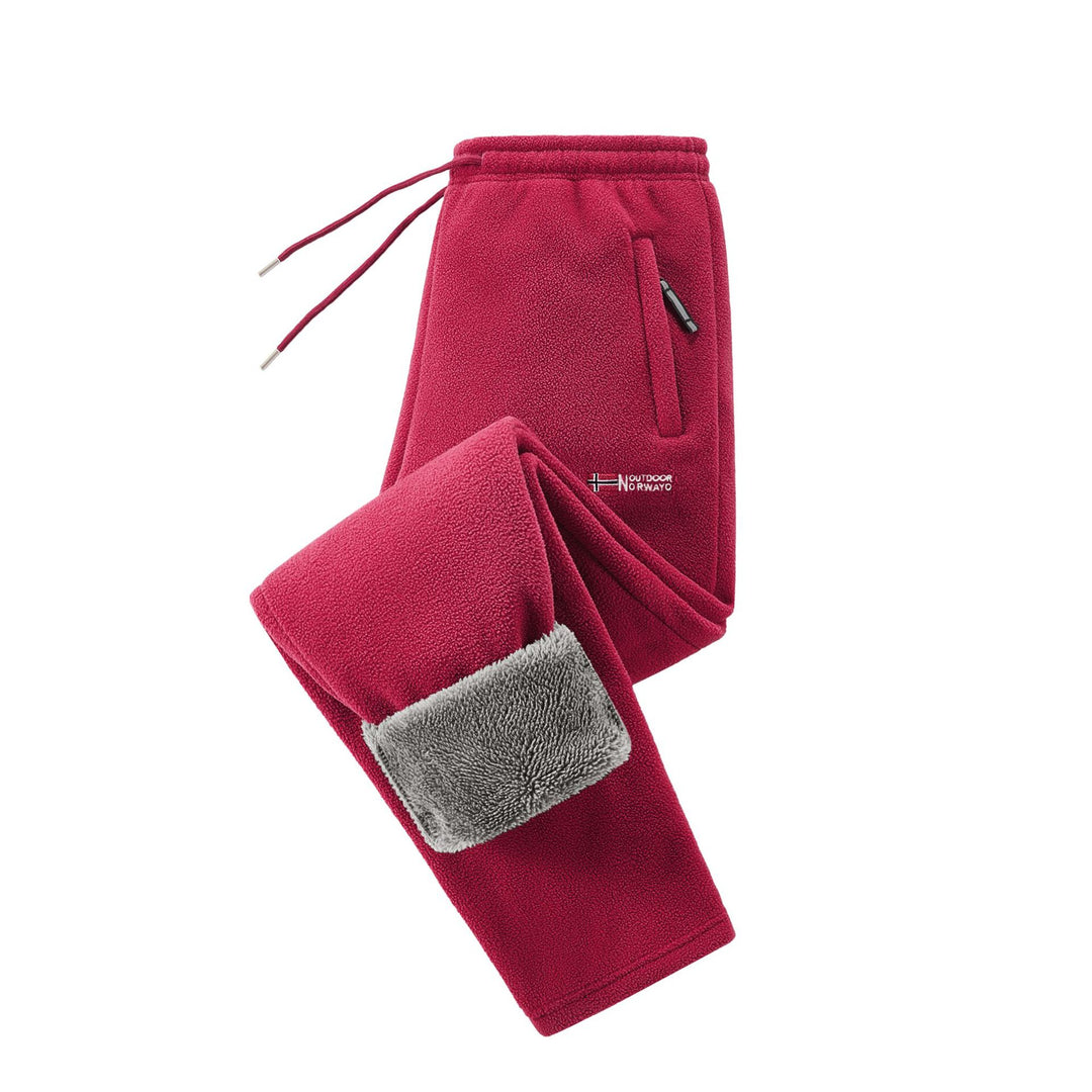 Women's fleece jogging pants with teddy lining and zip pockets Mune Fashion
