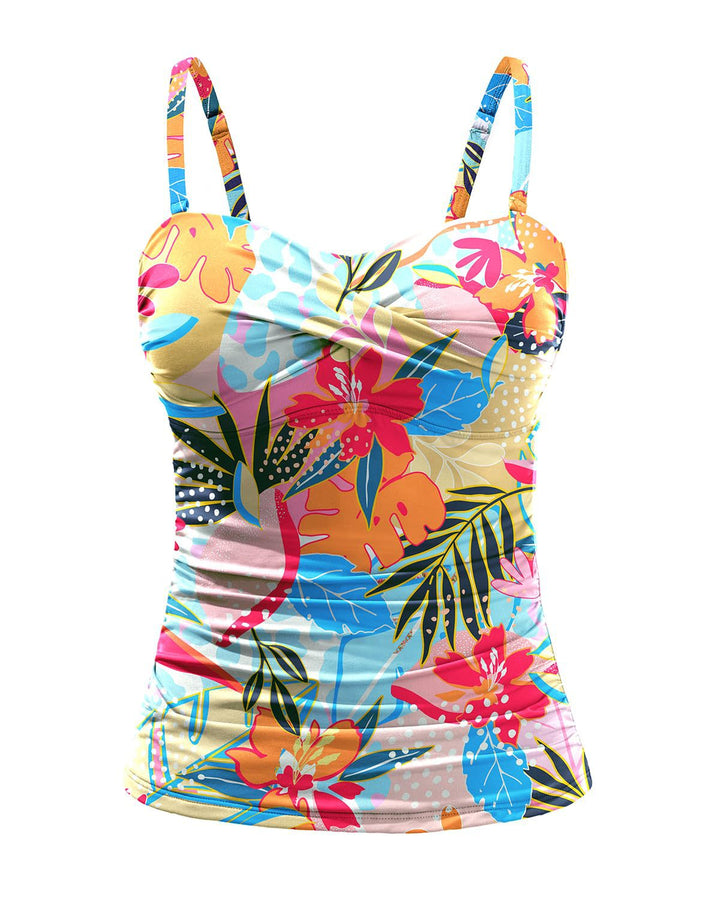 Ladies Tankini with sophisticated wrap design Mune Fashion