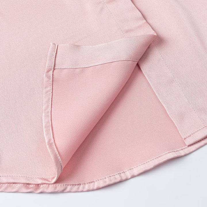 Women's fluid shirt with extended back hem, Kent collar and cuffs Mune Fashion