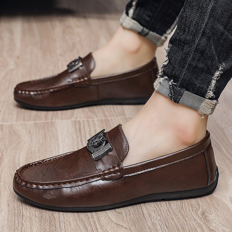 Men's Elegant Moccasins with Metal Details Mune Fashion