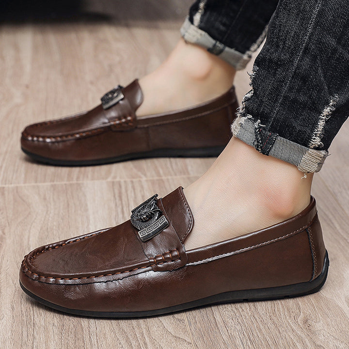 Men's Elegant Moccasins with Metal Details Mune Fashion