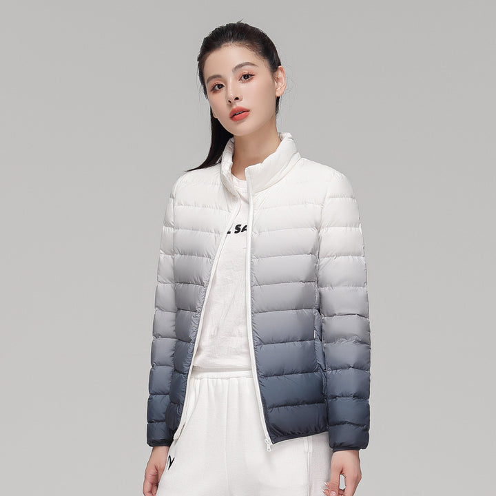 Women's ultra-lightweight hooded quilted jacket with compact pack size and wind-resistant shell Mune Fashion