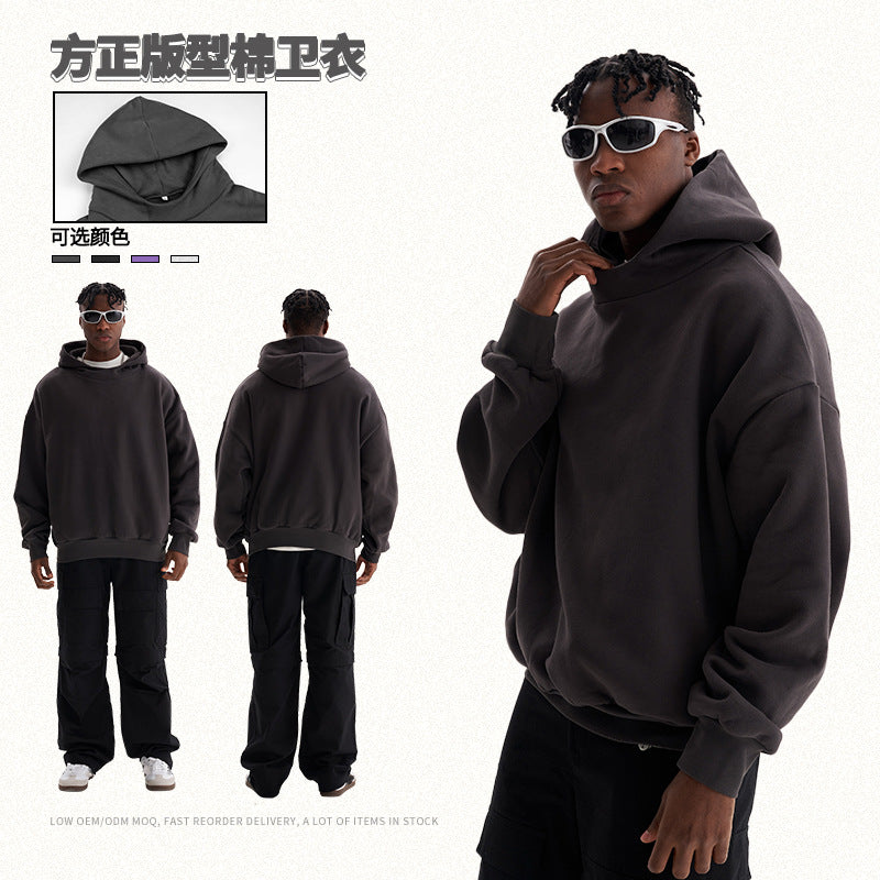 Unisex Minimalist Hoodie in Clean Look with Reinforced Collar Mune Fashion