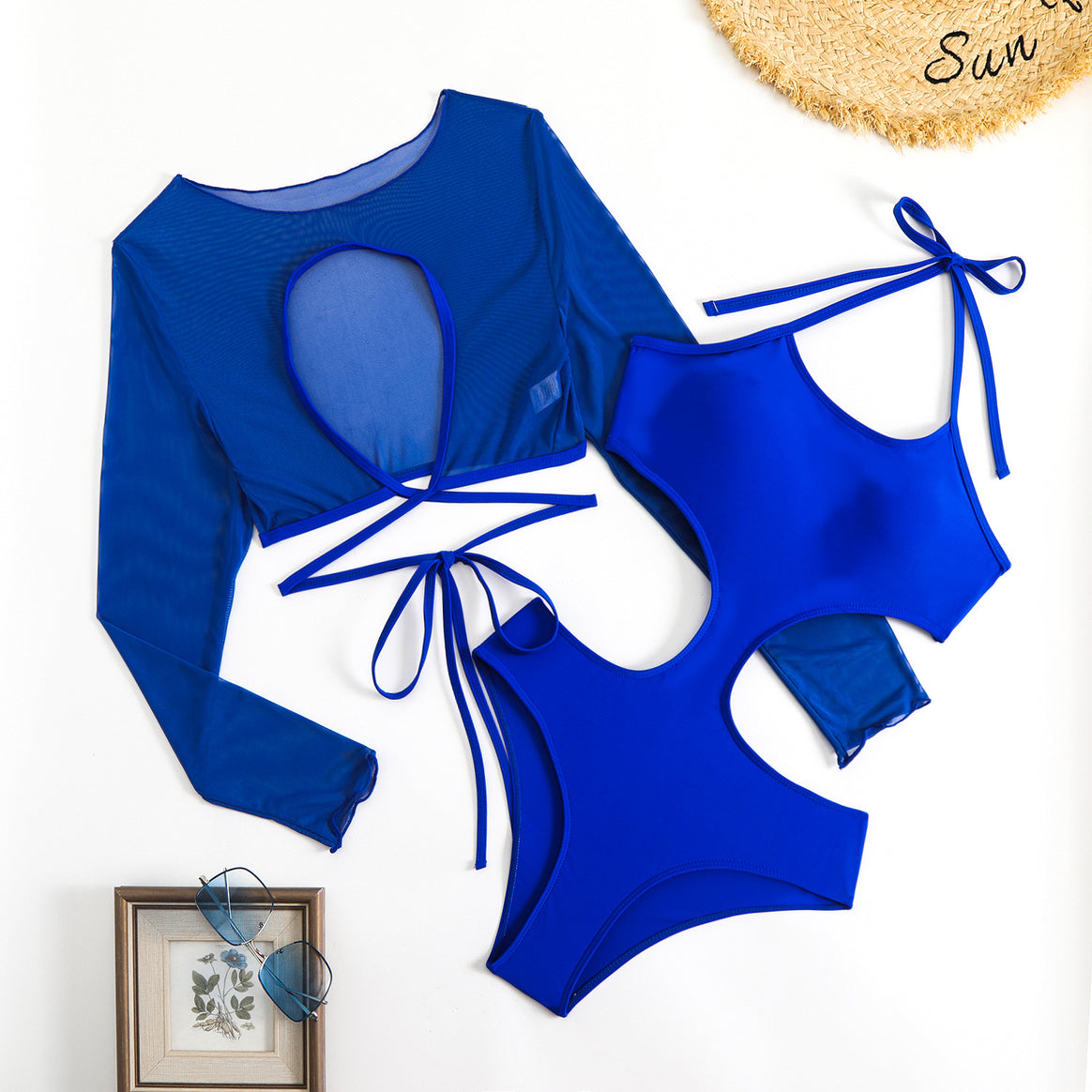Women's bikini set with transparent top and innovative cut Mune Fashion