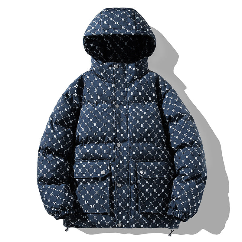 Men's padded parka with thermal insulation water-repellent surface & multifunctional pockets Mune Fashion