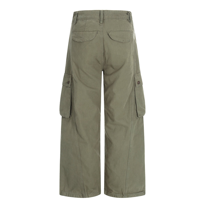 Women Wide Cargo Culotte Shorts with Patch Pockets Mune Fashion