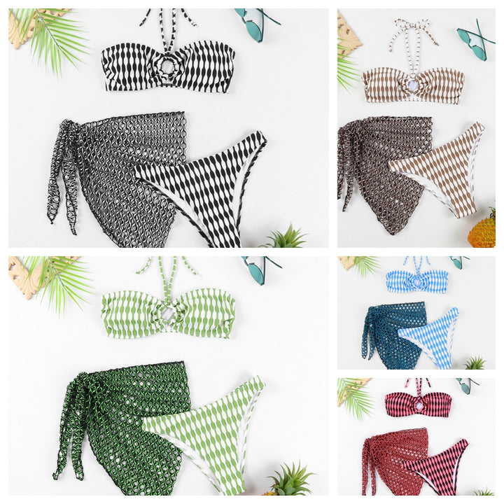 Women's bikini set with trendy knotted design and airy wrap look Mune Fashion