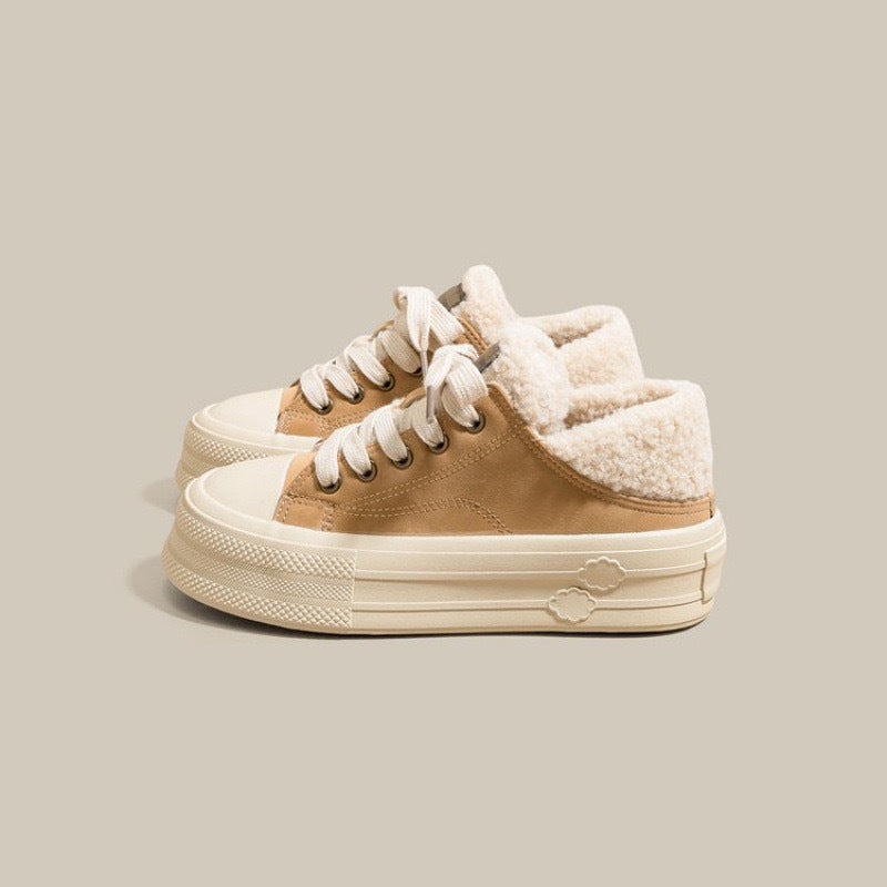 Women's Winter Sneakers with Cozy Lining and Non-Slip Sole Mune Fashion