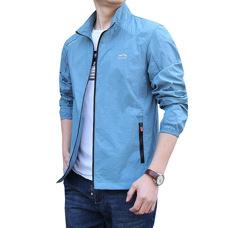Men's Lightweight Sports Jacket with Practical Zipper Mune Fashion