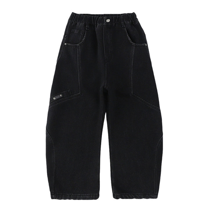 Unisex loose Cargo Jeans with creative seams Mune Fashion