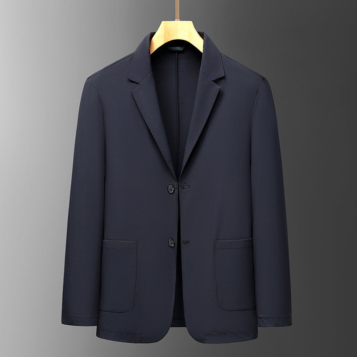 Men's Lightweight Unlined Travel Blazer with Stretch and Patch Pockets Mune Fashion