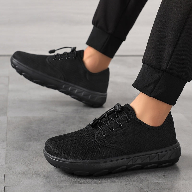Women Lightweight Leisure Sneakers with Quick Lace Cord, Perforated Mesh & Shock-Absorbing Outsole Mune Fashion