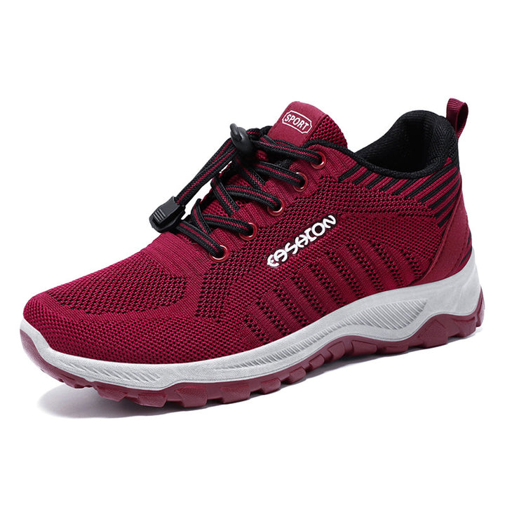 Men's flexible mesh trail runner with shock-absorbing EVA midsole, quick-lacing system, and grippy outdoor tread sole Mune Fashion