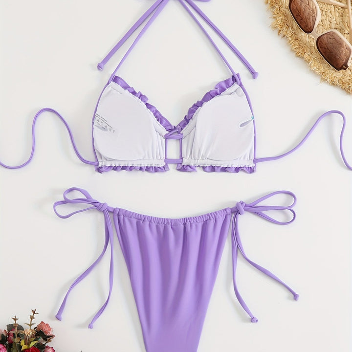 Women's Ruffled Bikini with Adjustable Straps Mune Fashion