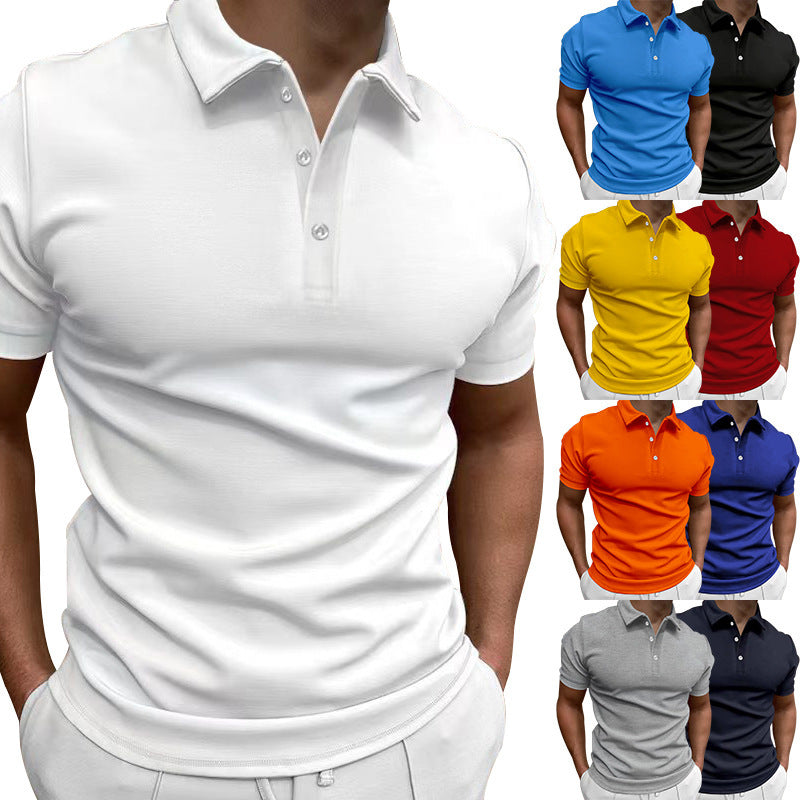 Men's slim fit stretch polo shirt with kent collar and elastic hem Mune Fashion