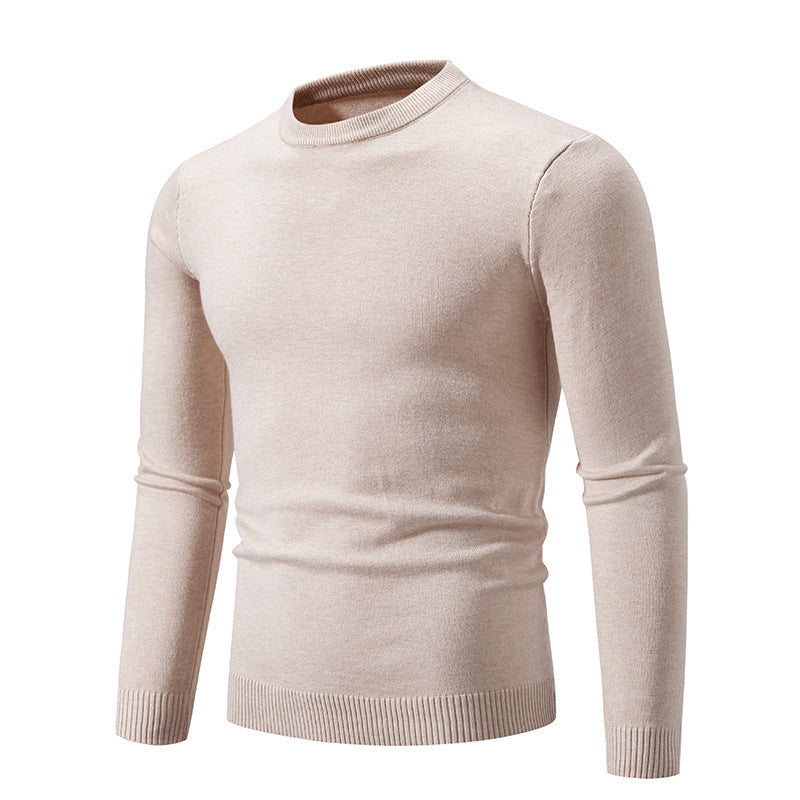 Men's Elegant Round Neck Sweater Made Of Fine Cotton Mune