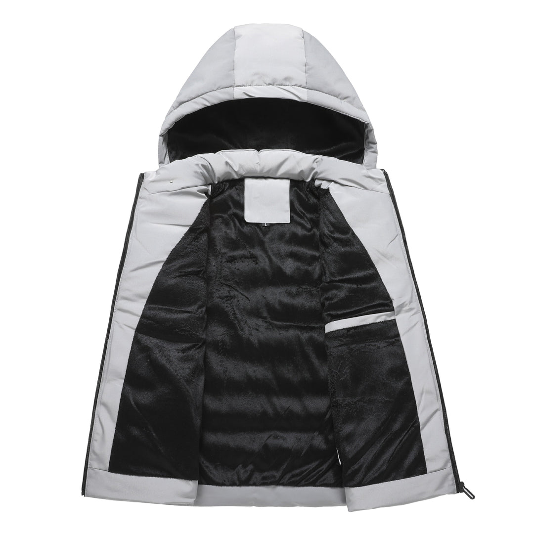 Men's Padded Quilted Vest with Hood, water-repellent outer shell & zip pockets Mune Fashion