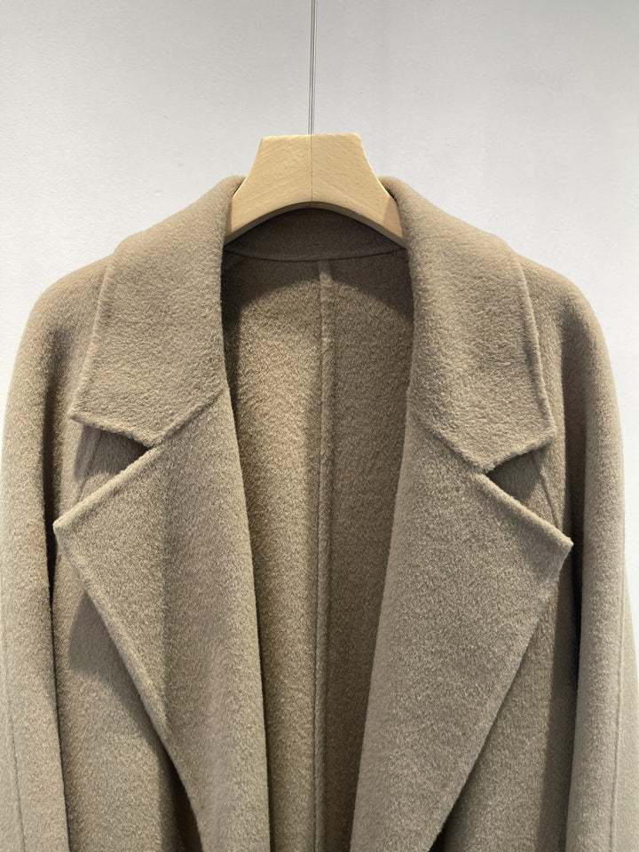 Women's Plush Oversized Wool Blend Coat Mune Fashion