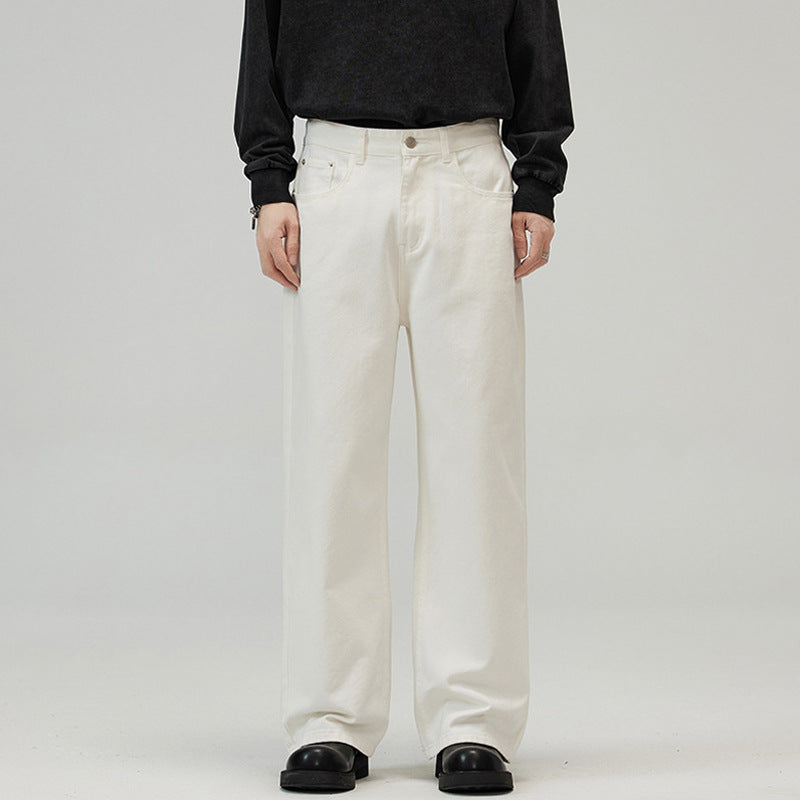 Men's Cotton Denim Marlene Pants with Extra Wide Leg Mune Fashion