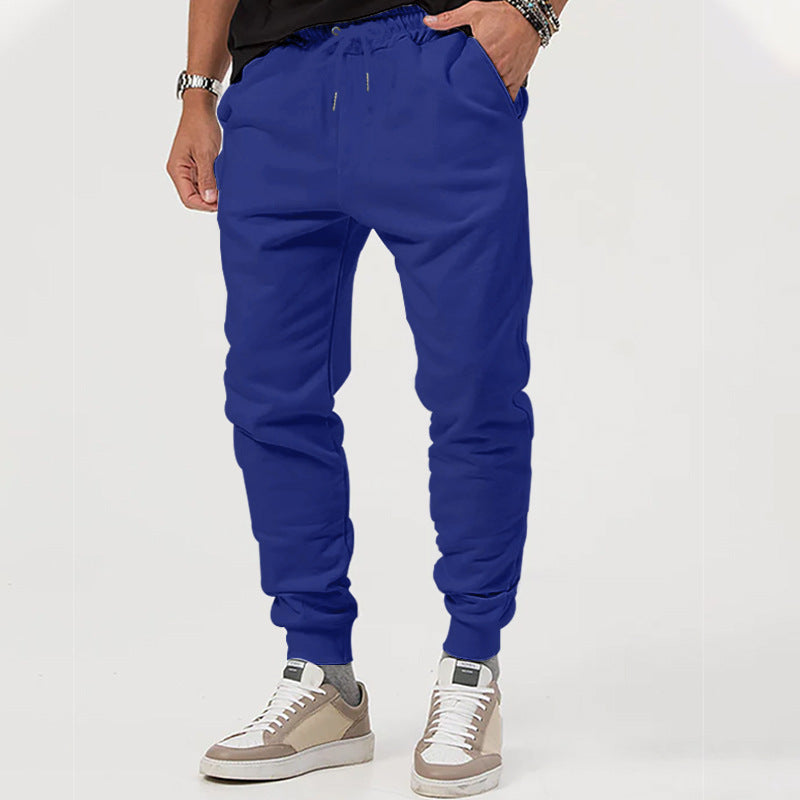 Men's jersey sweatpants in a tapered cut with concealed drawstring and shape-stable ankle cuffs Mune Fashion