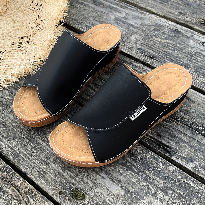 Women's o Slip-On Wedge Mules with ergonomic memory footbed and lightly profiled outsole Mune Fashion