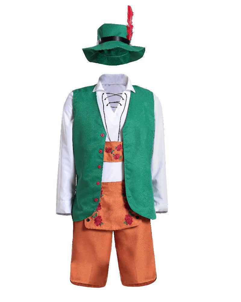 Ladies traditional Dirndl dress with apron and laced bodice Mune Fashion