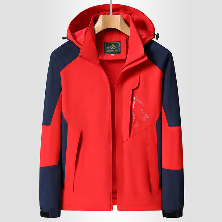 Women's Hooded Softshell Jacket wind and water repellent breathable Mune Fashion