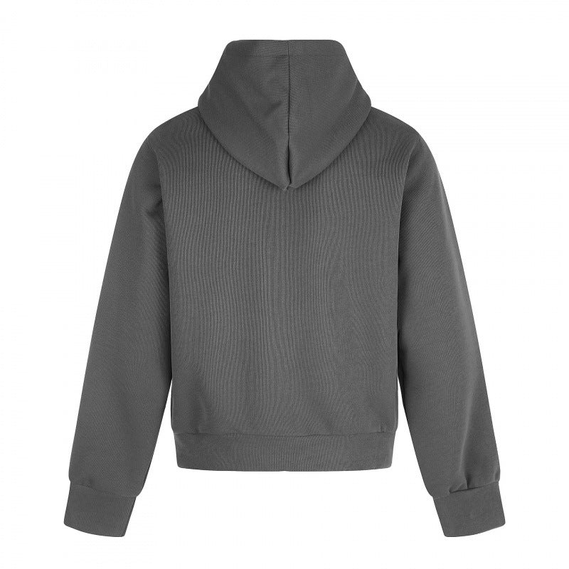 Unisex Oversize Hoodie Sweat Jacket with full zip, studded trim, and graphic front print Mune Fashion