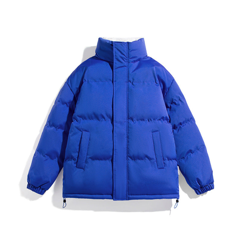 Unisex Boxy Puffer Jacket with high stand-up collar, concealed zipper and adjustable drawstring hem Mune Fashion