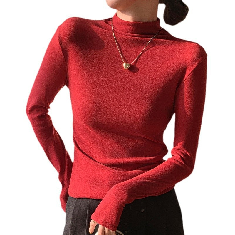 Women's Elegant Turtleneck Top Mune Fashion 1787620582