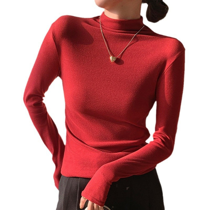 Women's Elegant Turtleneck Top Mune Fashion 1787620582