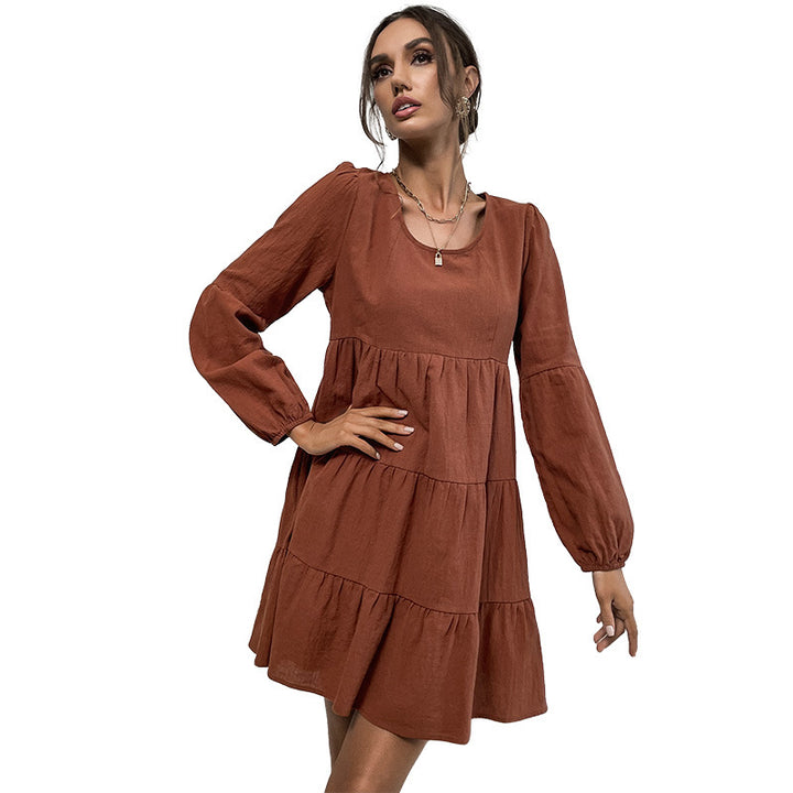 Women Playful Layered Dress Mune Fashion