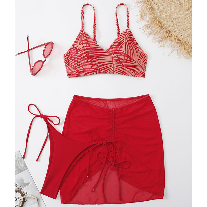 Women’s Bikini Set with playful wrap skirt and sophisticated lacing details Mune Fashion