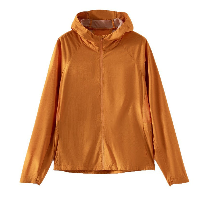 Women Lightweight Hooded Windbreaker made of Ripstop Microfiber with Full Zip Mune Fashion