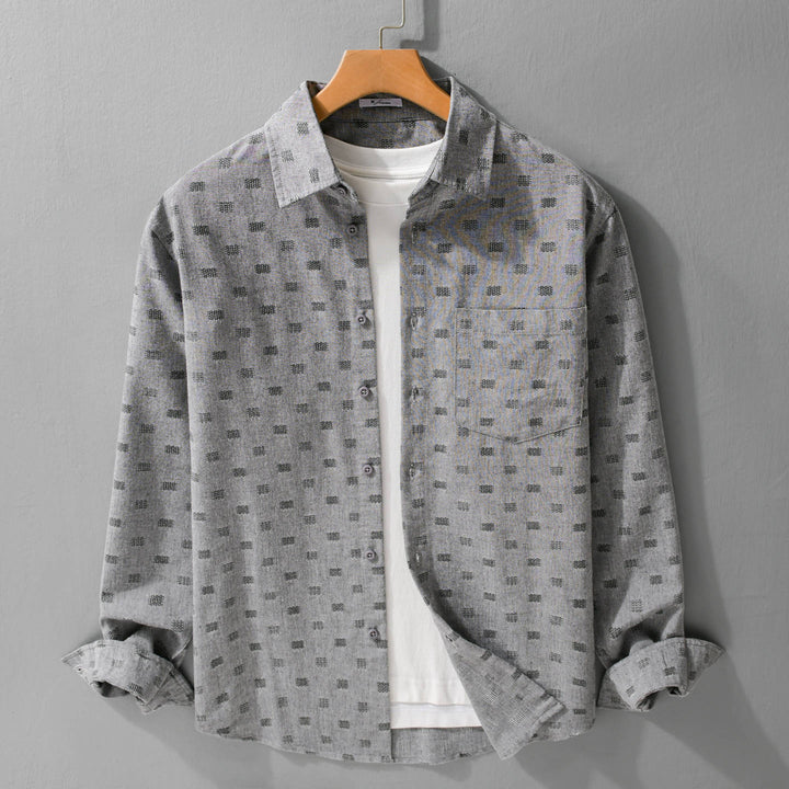Men's Lightweight Structured Shirt with Chest Pocket and Relaxed Fit Mune Fashion