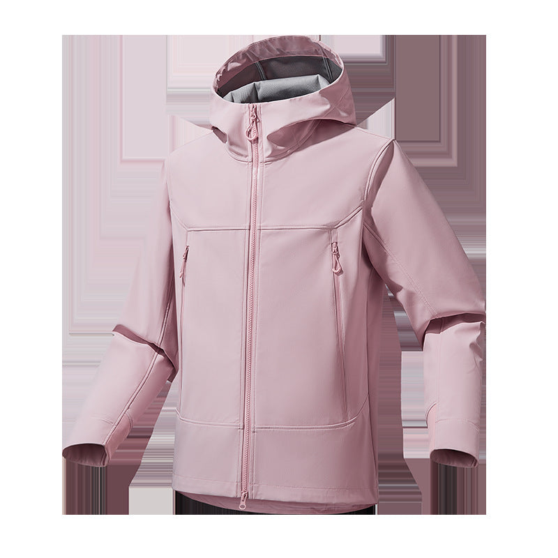 Men's Softshell Hoodie with Stretch, wind and water-repellent membrane and two-way zipper Mune Fashion